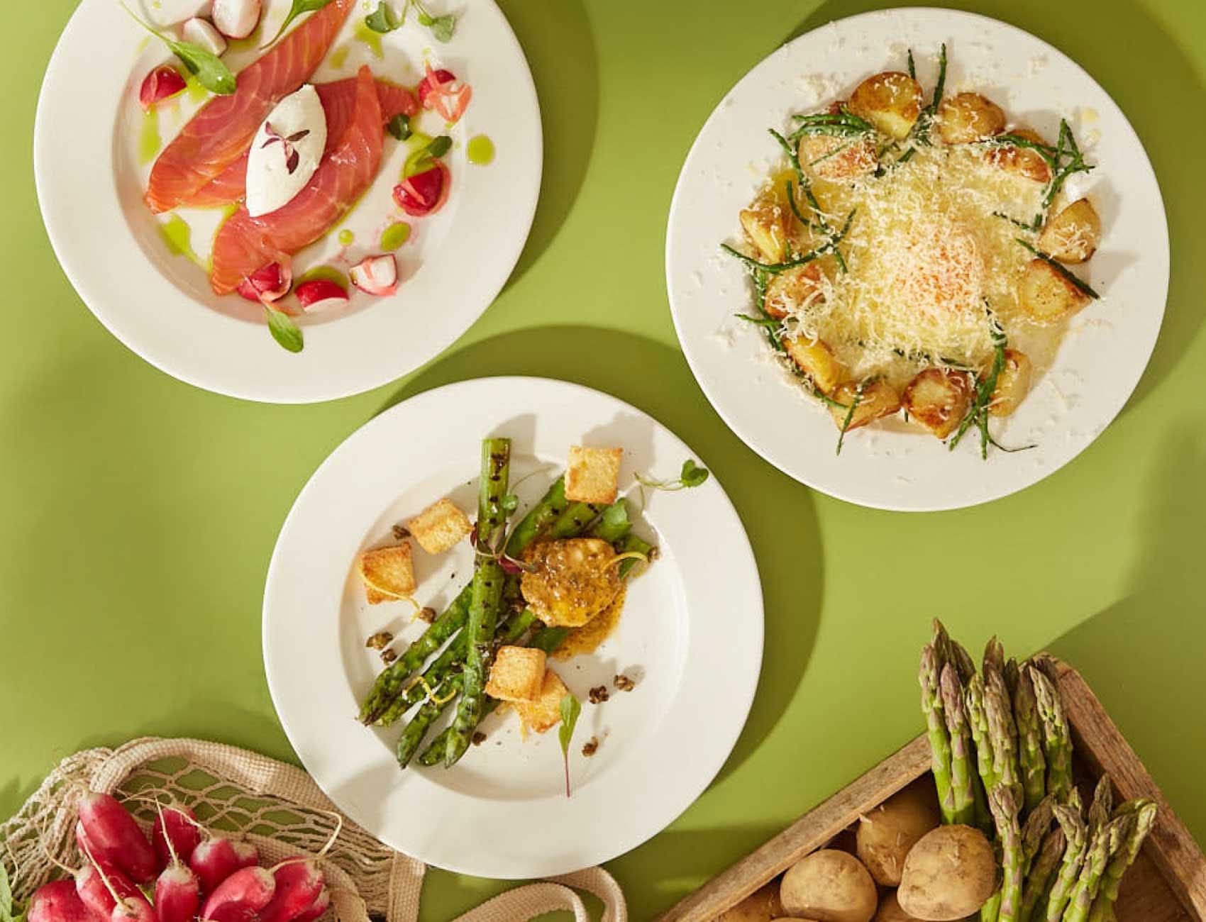 Try our Market Menu – three small plates for £20.95